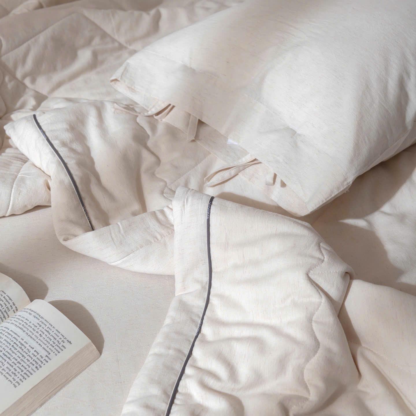 MoyaHome-Chăn hè hồng ghi tím be-8